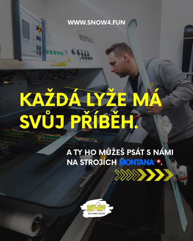 Vaše spokojenost, naše vizitka. 🤩👇🏻 Ve Snow4fun Olomouc děláme servis na švýcarských strojích MONTANA® – stejné...
